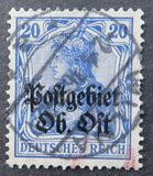 [German Empire Postage Stamps Overprinted "Postgebiet Ob. Ost", 類型 A7]