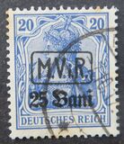 [German Empire Postage Stamps Surcharged & Overprinted "M.V.i.R.", type A1]
