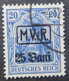 [German Empire Postage Stamps Surcharged & Overprinted "M.V.i.R.", type A1]