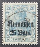 [German Empire Postage Stamps Surcharged & Overprinted "Rumanien", typ C3]