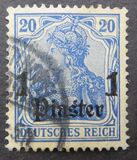 [German Empire Postage Stamps Surcharged - Inscription: "DEUTSCHES REICH" - Watermarked, type E2]