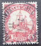 [The Kaiser's Ship "Hohenzollern" - Watermarked, Typ E8]