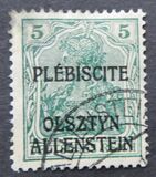[German Empire Postage Stamps Overprinted "PLÉBISCITE - OLSZTYN / ALLENSTEIN", Tipe A]