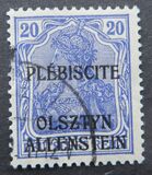 [German Empire Postage Stamps Overprinted "PLÉBISCITE - OLSZTYN / ALLENSTEIN", Tipe A4]