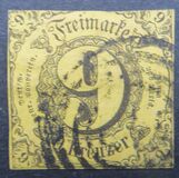 [Value Stamps - Black Print on Colored Paper, type B3]