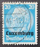 [German Empire Postage Stamps Overprinted "Luxemburg", type A8]