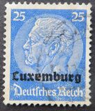 [German Empire Postage Stamps Overprinted "Luxemburg", type A9]