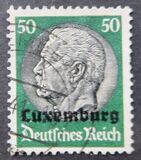 [German Empire Postage Stamps Overprinted "Luxemburg", type A12]
