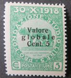 [No. 49-60 Overprinted "Valore globale" in 2 Types. Type I: 1919, Thin Overprint. Type II: 1920, Thick Overprint, тып AN1]