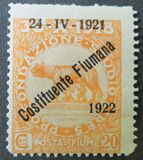 [New Daily Stamps from 1919 Overprinted "24-IV-1921 - Costituente Fiumana", type AU3]