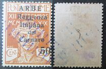 [Carnaro Island Postage Stamps Overprinted "ARBE" - Small Overprint, type I]