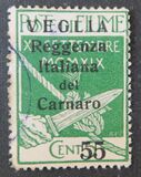 [Carnaro Island Postage STamps Overprinted "VEGLIA" - Small Overprint, type J]