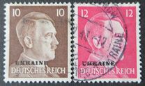 [German Empire Postage Stamps Overprinted "UKRAINE", type A12]