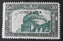[Not Issued Italian Postage Stamps Overprinted "Cirenaica", type O]