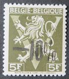 [Inscription: "BELGIE BELGIQUE" - Overprinted -10% or 10%, type LI18]