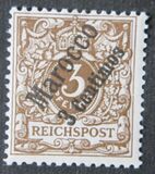[German Empire Postage Stamps Surcharged, type B]
