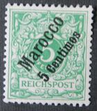 [German Empire Postage Stamps Surcharged, type B1]