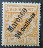[German Empire Postage Stamps Surcharged, type B4]
