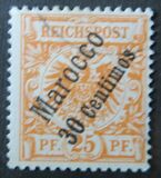 [German Empire Postage Stamps Surcharged, type B4]