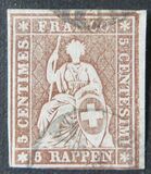 [Definitive 1854-1860 - Sitting Helvetia, type J]