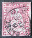 [Definitive 1854-1860 - Sitting Helvetia, type J2]