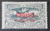 [No. 16-26 Overprinted "Plébiscite 20 mars 1921.", タイプ E6]