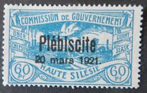 [No. 16-26 Overprinted "Plébiscite 20 mars 1921.", タイプ E6]