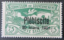 [No. 16-26 Overprinted "Plébiscite 20 mars 1921.", タイプ E8]