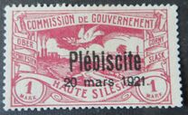 [No. 16-26 Overprinted "Plébiscite 20 mars 1921.", タイプ E10]