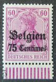[German Empire Postage Stamps Surcharged "Fr. and C." or "Centimes" & Overprinted "Belgien", tip A5]