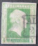 [King Friedrich Wilhelm IV - Hatched Background, Engraved, tip A]