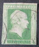 [King Friedrich Wilhelm IV - Hatched Background, Engraved, tip A]