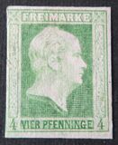 [King Friedrich Wilhelm IV - Hatched Background, Engraved, tip A]