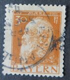 [The 90th Anniversary of the Birth of Prince Luitpold - Type I: Small 9 and no Foot on 1 in "1911". Type II: Large 9 and Foot on 1 in "1911", 类型 G]