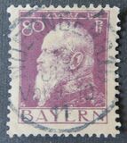 [The 90th Anniversary of the Birth of Prince Luitpold - Type I: Small 9 and no Foot on 1 in "1911". Type II: Large 9 and Foot on 1 in "1911", type G7]