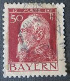 [The 90th Anniversary of the Birth of Prince Luitpold - Type I: Small 9 and no Foot on 1 in "1911". Type II: Large 9 and Foot on 1 in "1911", type G4]