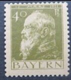 [The 90th Anniversary of the Birth of Prince Luitpold - Type I: Small 9 and no Foot on 1 in "1911". Type II: Large 9 and Foot on 1 in "1911", type G3]