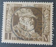 [The 90th Anniversary of the Birth of Prince Luitpold - Type I: Small 9 and no Foot on 1 in "1911". Type II: Large 9 and Foot on 1 in "1911", type H1]