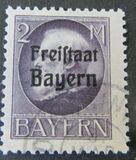 [King Ludwig III Overprinted "Freistaat Bayern", type P14]