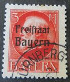 [King Ludwig III Overprinted "Freistaat Bayern", type P15]