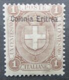 [Coat of Arms - Italian Postage Stamps Overprinted "Colonia Eritrea", type C]
