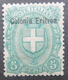 [Coat of Arms - Italian Postage Stamps Overprinted "Colonia Eritrea", type C2]