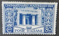 [The 50th Anniversary of the Death of Guiseppe Mazzini, 1805-1872, tip BT]