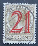 [Queen Wilhelmina - No. 186 Surcharged, type BS]