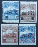 [No. 77 & 78 Surcharged, Tip AK]