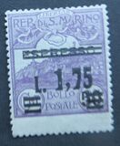 [Not Issued Express Stamp Surcharged and used as Postage Stamp, type AR]