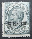 [Italian Postage Stamps Overprinted "CASTELROSSO", type A2]