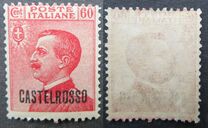 [Italian Postage Stamps Overprinted "CASTELROSSO", type C1]
