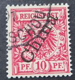 [German Empire Postage Stamps Overprinted "China" in 58 Degree Angle, Tipo B2]