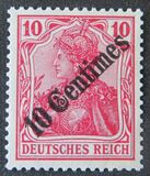 [German Empire Postage Stamps Surcharged, type F1]